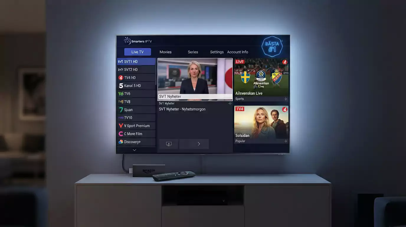 Bästa IPTV Sverige Firestick — Steg-för-Steg | Bästa IPTV Sverige 4K