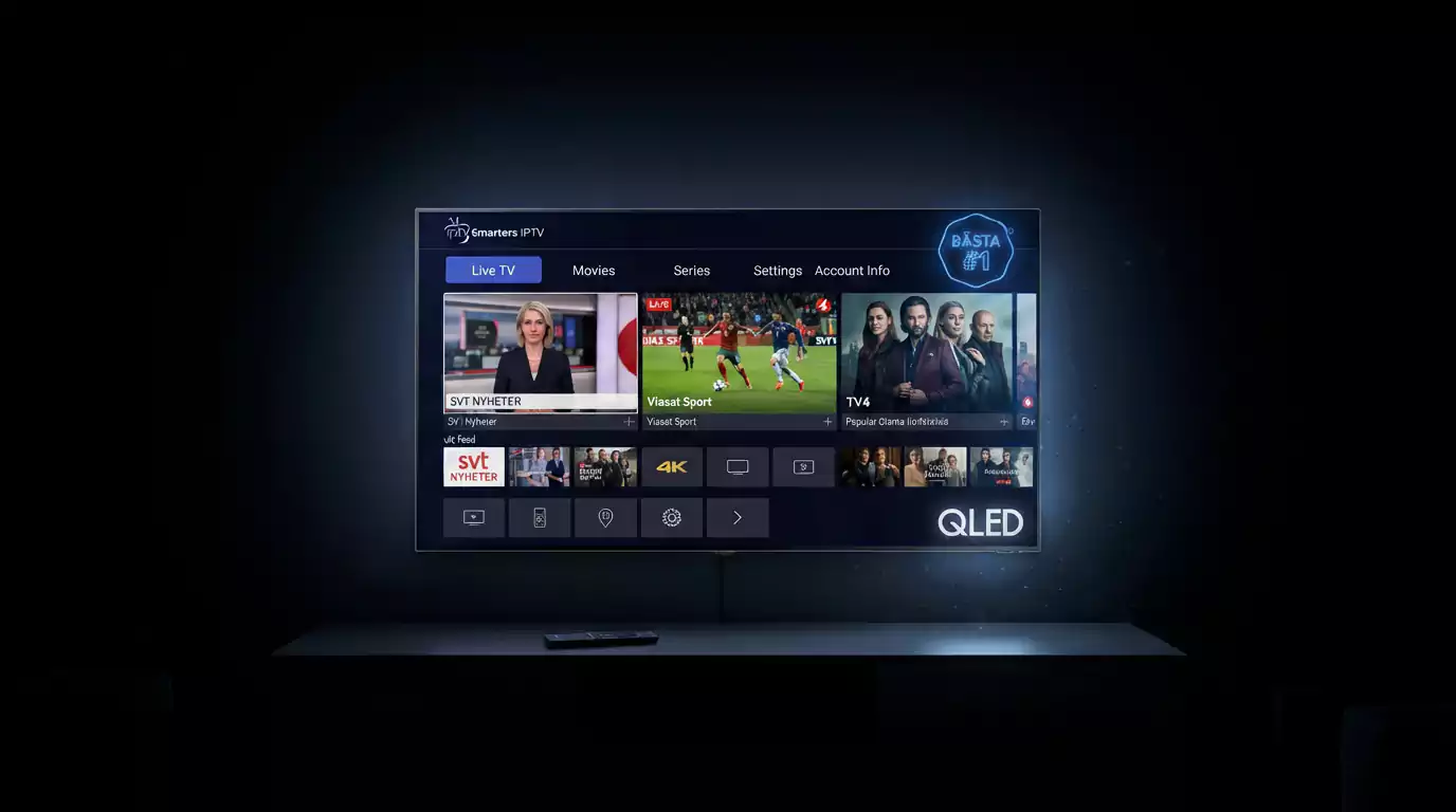Bästa IPTV Sverige Smart TV — Guide 2026 | Bästa IPTV Sverige 4K